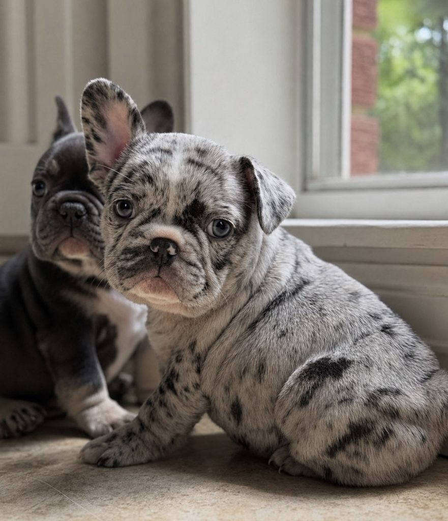 Blue merle and blue French Bulldog puppies from BlueCoat French Bulldogs